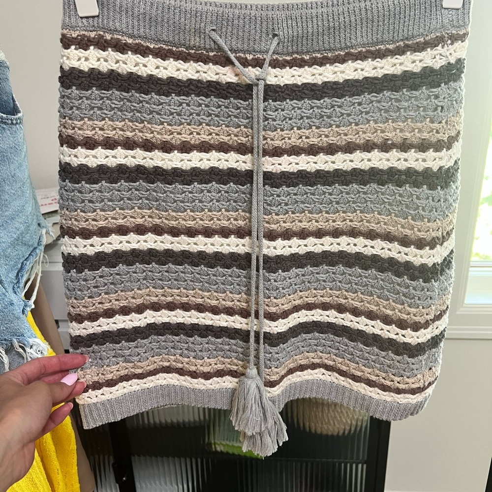 Promesa Multicolor Striped Pencil Skirt
